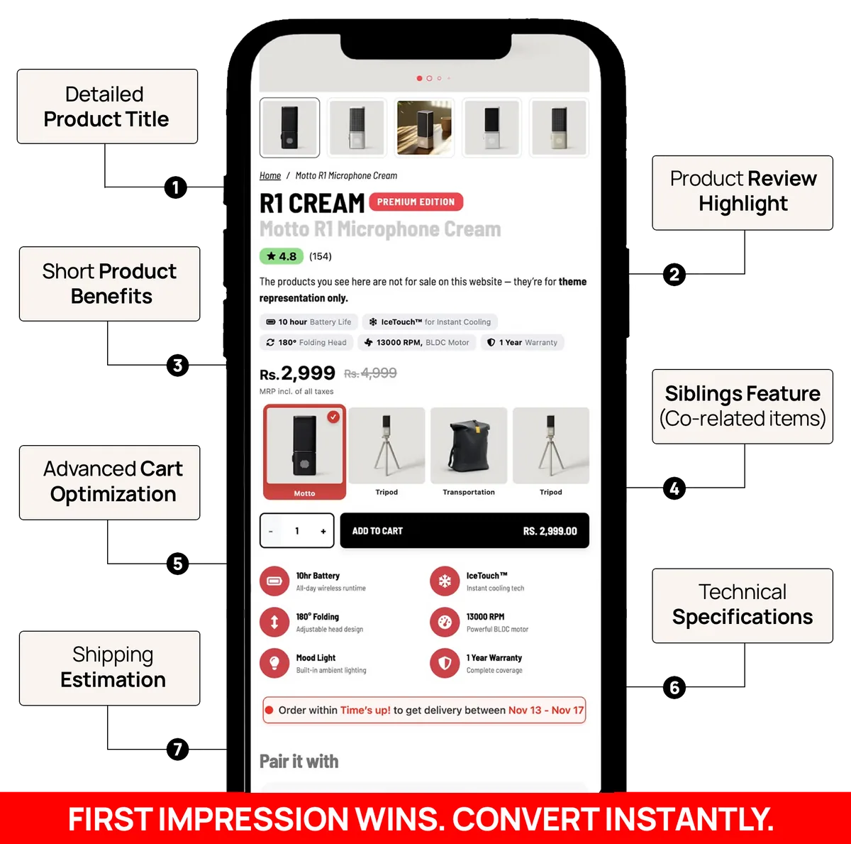 Conversion Focused Product Page