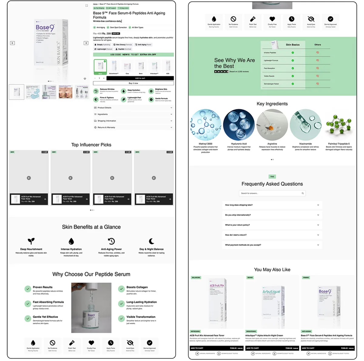 Strategic Page Sections